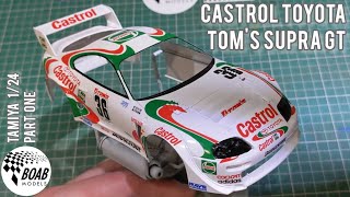 Castrol Toyota TOMS Supra  Part 1  124 Tamiya [upl. by Grenville]