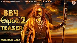 Akhanda 2 Official Teaser  Balakrishna  Thaman Boyapati Srinu  Akhanda 2 Teaser  BB4 First look [upl. by Romano]