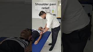 Shoulder impingement pain reliefBiceps position release physiotherapy painrelief yt feedshorts [upl. by Sausa]