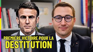 Macron panique  première victoire pour la DESTITUTION [upl. by Chiou]