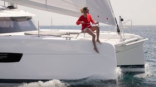 New 45  Fountaine Pajot Sailing Catamarans  Video Clip [upl. by Ardied]