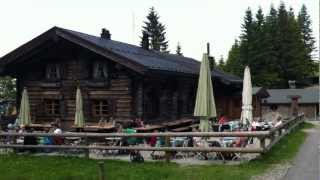 Drehhütte  die Berghütte Berggasthof Alm bei Schwangau im Allgäu [upl. by Bernetta]