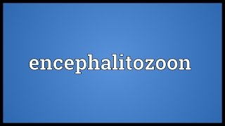 Encephalitozoon Meaning [upl. by Hintze]