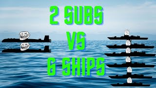 2 UBoote vs 6 Schiffe [upl. by Haim]