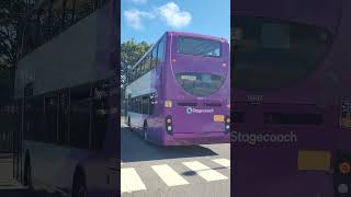 Squeeky Stagecoach Skegness Scania Enviro 400 15618 OU10 BGX on a 2a Skegness town service [upl. by Netsirt]