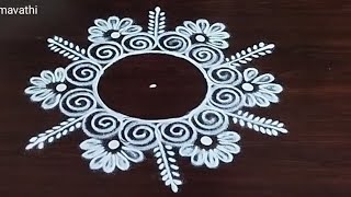 Simple and Easy Rangoli 🌺3X2 dots Festival Rangoli designs 🌺 Latest Rangoli 🌺paddus World [upl. by Sherye565]