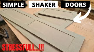 MDF shaker doors  how to make shaker doors [upl. by Ahen899]