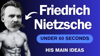 Friedrich Nietzsche  His Ideas under 60 Seconds [upl. by Aerdnaek723]