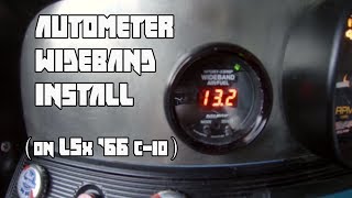 AutoMeter Wideband Gauge Install  REV J HD [upl. by Colwen]