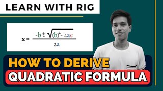 How To Derive Quadratic Formula ADD MATH F4 Chap 2  Quadratic Function [upl. by Aleet]