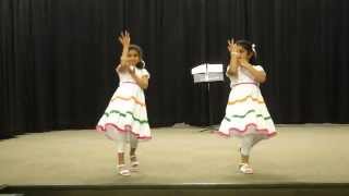 I Love My INDIA  Performance by Ashwika Gampa amp Harshita Narahari  Clyde Hill Elementary School [upl. by Anairt]