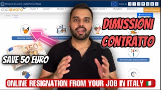 Cancellare il Contratto di Lavoro  RESIGN FROM JOB  DIMISSIONI DI CONTRATTO ONLINE  HINDIURDU [upl. by Ahilam]