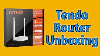 TENDA Wifi Router Unboxing Wireless N300 Easy Setup Router tendarouter [upl. by Cece]