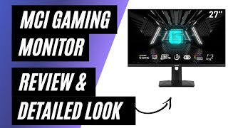 MSI 27quot WQHD IPS Nvidia GSync Gaming Monitor  Review amp Detailed Look [upl. by Perusse]