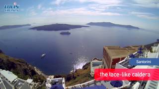 Spectacular Oia Village perched on the caldera rim [upl. by Suiramaj]