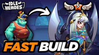 Idle Heroes  How to Build the FASTEST E5 Hero Possible in 2024 [upl. by Yoho]