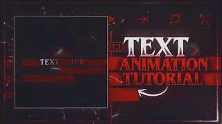 WIPE TEXT ANIMATION TUTORIAL \ alight motion [upl. by Sualkcin]