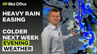 080924 – Rain pushing eastwards – Evening Weather Forecast UK – Met Office Weather [upl. by Shipman]