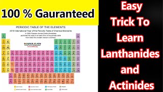 Trick To Learn Lanthanide and Actinide Series  Learning With Khan [upl. by Nadirehs]