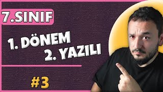 7Sınıf Matematik 1Dönem 2Yazılı  3 [upl. by Ecirtnuahs]