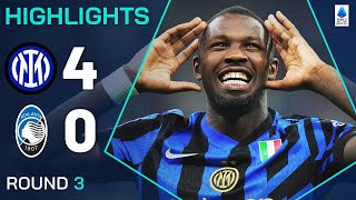 INTERATALANTA 40  HIGHLIGHTS  Thuram nets brace in San Siro goalfest  Serie A 202425 [upl. by Rayle]