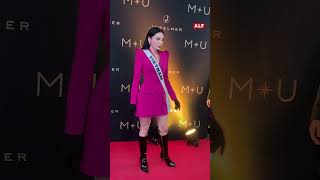 Desfile de REINAS Miss Universe Paraguay USA en la alfombra para la presentación de la corona alf [upl. by Laeahcim]