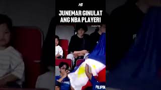 NBA Player harapharapang tinirahan ni June Mar Fajardo Gilas Pilipinas vs Brazil Highlights [upl. by Keiryt]