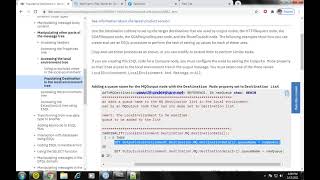 IIB MQ DESTINATION LIST ESQL [upl. by Elaval]
