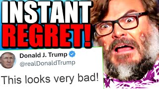 Jack Black PANICS Gets Hilariously DESTROYED After Minecraft Movie BACKLASH [upl. by Kotto984]