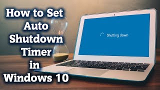 How to Set PC Auto shutdown timer in Windows 10  Windows tutorial [upl. by Inanaup728]