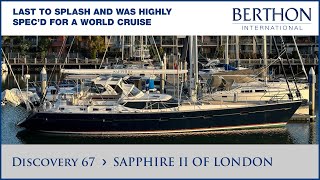 Discovery 67 SAPPHIRE II OF LONDON with Sue Grant  Yacht for Sale  Berthon International 1 [upl. by Hedvige]