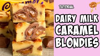 Dairy Milk Caramel Blondies Recipe tutorial Shorts [upl. by Neened]