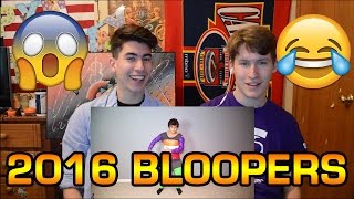 Reacting to BLOOPERS 2016 [upl. by Jamie]