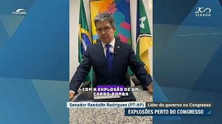 Senadores se manifestam sobre explosões em Brasília na quartafeira [upl. by Ahsekyw553]