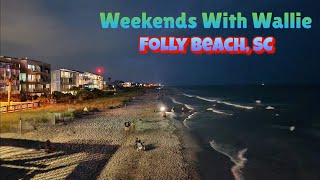 Weekends With Wallie Ep 2  Beach Day amp Walk On The Folly Beach Pier  Folly Beach SC [upl. by Yseulte297]