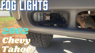 2002 Chevy Tahoe LT  Fog Light Replacement [upl. by Anyd]