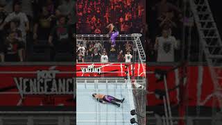 Jump Top Cage demiangaming finnbalor rhearipley damian wwe wwewrestler fullmatch wwe2k24 [upl. by Yole]