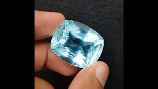 GRS Certified 11060 CT Well Cushion Shaped Brilliant Cut Paraiba Tourmaline from Mozambique [upl. by Raama227]