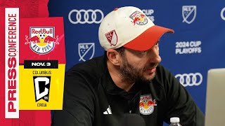 Prematch Press Conference  Sandro Schwarz  New York Red Bulls vs Columbus Crew [upl. by Fante969]