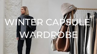 WINTER CAPSULE WARDROBE 2022  30 PIECES amp OUTFIT IDEAS [upl. by Mcleod]