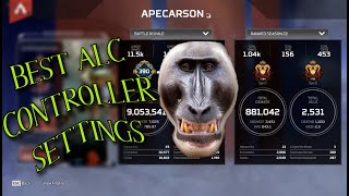 BEST APEX SEASON 22 CONTROLLER SETTINGS  ALCs [upl. by Nairda]