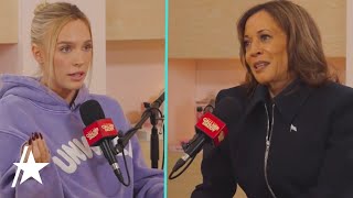 Kamala Harris On ‘Call Her Daddy’ Reacts To Donald Trump Disses Childless Cat Lady amp More [upl. by Allecram]