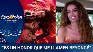 Entrevista a CHIPRE Eleni Foureira  Eurovisión 2018 [upl. by Feeley]