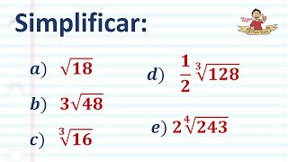 Extracción de factores de un radical [upl. by Atinram]