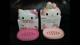 Hermosas jaboneras Kitty y Mymelody para un baño coqueto descubriendoeljuguete kitty [upl. by Sidonius39]