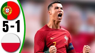 Portugal vs Poland 51  All Goals amp Highlights  2024 [upl. by Dorrie]