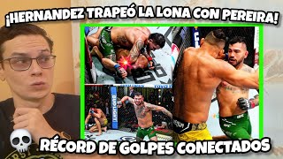 ANTHONY HERNANDEZ trapea la lona con PEREIRA😦 RÉCORD DE GOLPES CONECTADOS‼️ [upl. by Tnerual892]