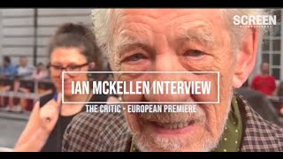 Ian McKellen on quotoverkindquot critics reading reviews  The Critic European premiere [upl. by Chemaram]