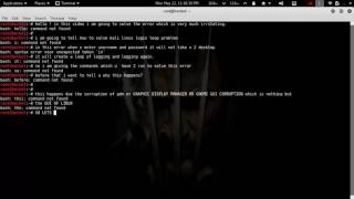 login loop solved kali linux 2017  commands in description [upl. by Nnaeirb66]