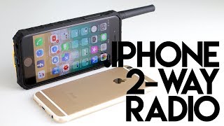 Turn Your iPhone Into A Walkie Talkie  IP01 Power Bank Phone Case amp Two Way Radio [upl. by Hoo]